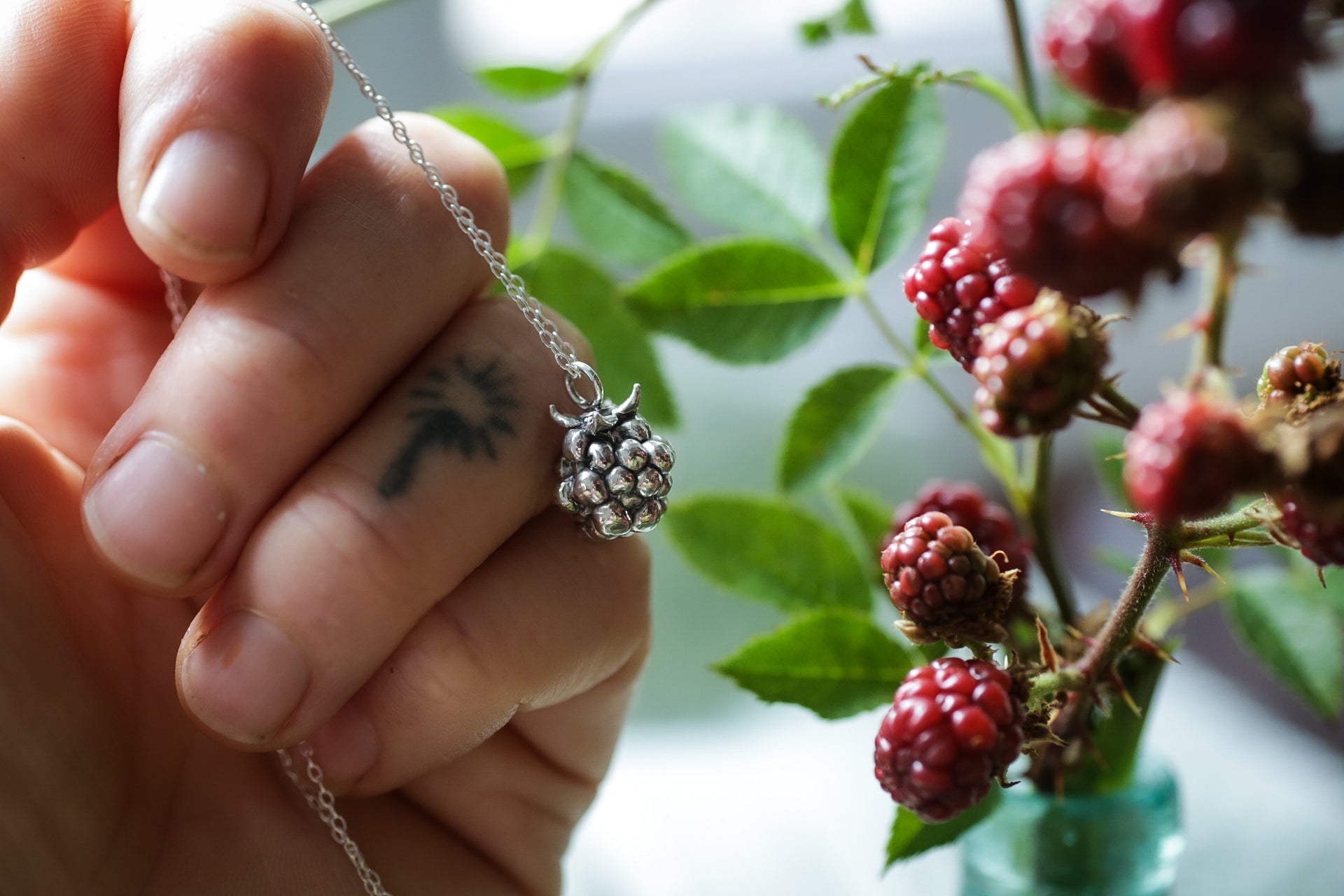 Autumn Blackberry pendant ~ For Healing, Protection & Resilience