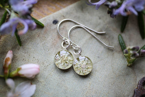 Queen Annes lace flower earrings