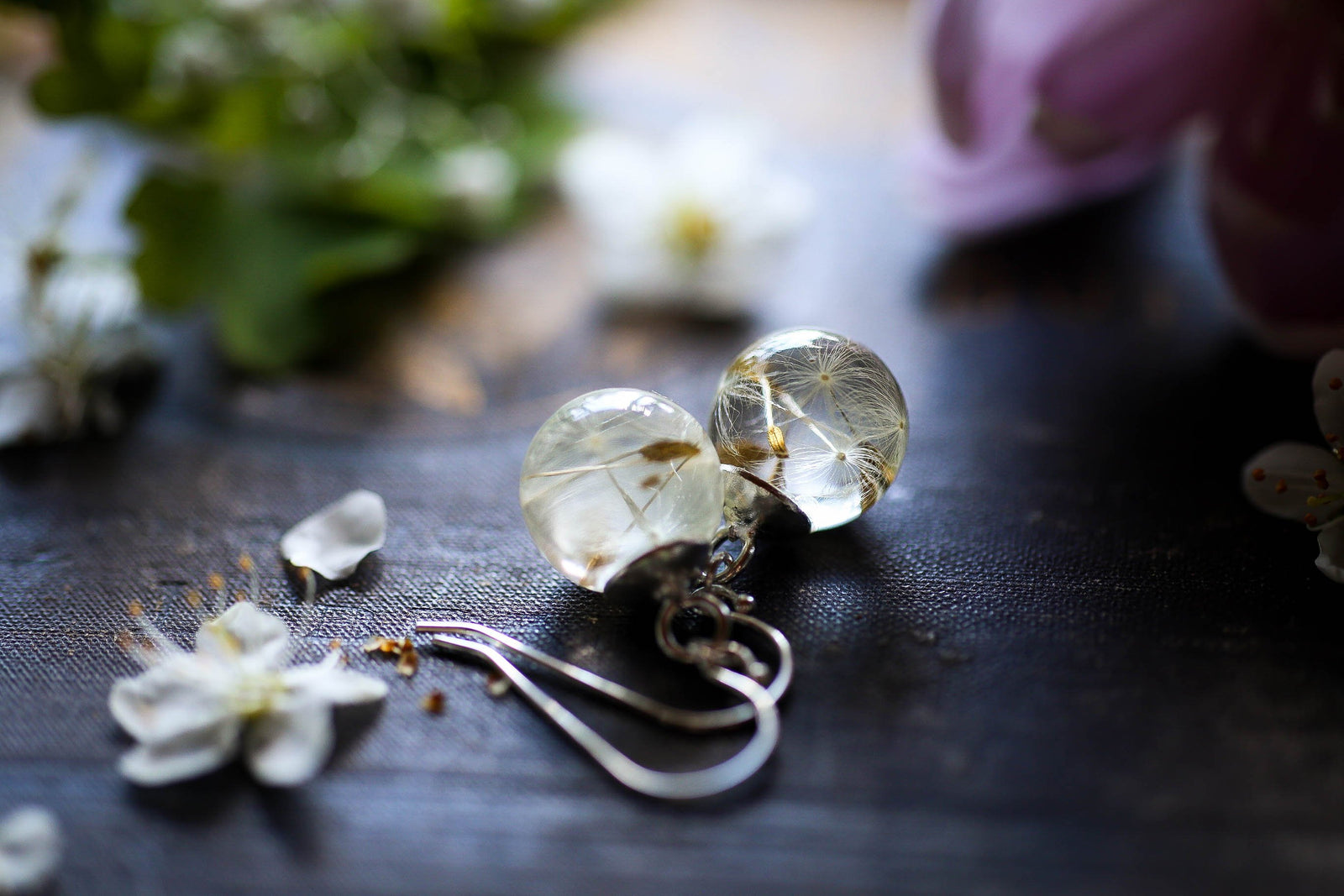 Sterling silver stud and drop Earrings