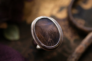 Rockpool rings with Dendritic agate