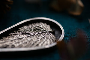 OOAK Nettle and Moonstone shadowbox locket