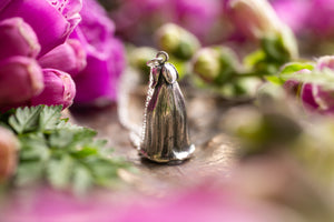 Hand-sculpted Foxglove pendant ~ Herb of the fairy women