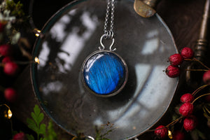 OOAK Labradorite Forest amulet