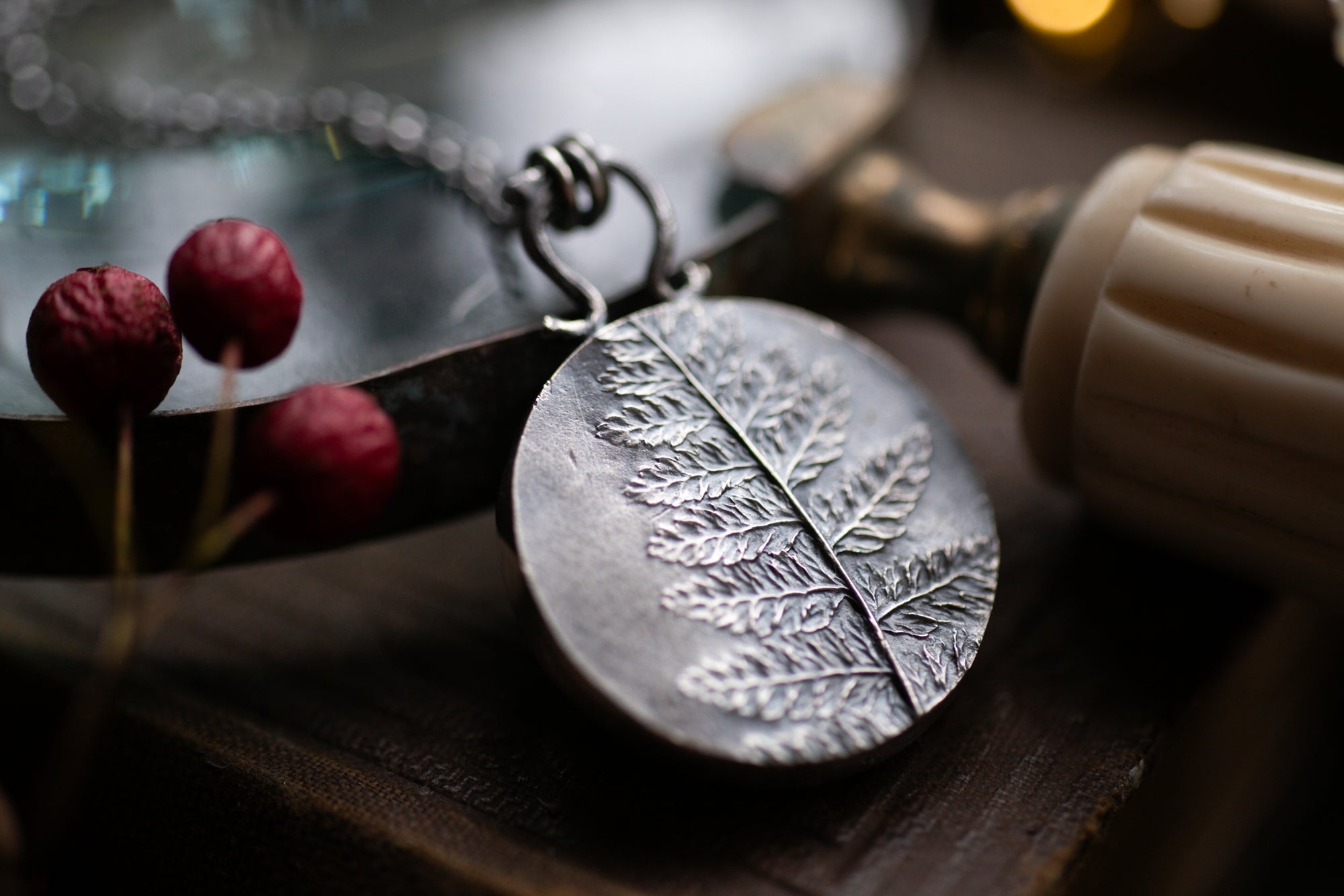 OOAK Labradorite Forest amulet