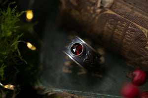 Chunky Rhodolite Garnet ring