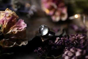 Mother of Pearl and Labradorite doublet ring