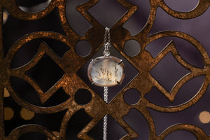 Claw set Dendritic agate pendant #2