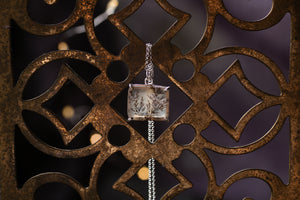 Claw set Dendritic agate pendant #3