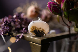 Claw set Dendritic agate pendant #1