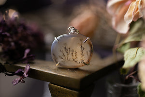 Claw set Dendritic agate pendant #2