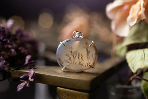 Claw set Dendritic agate pendant #2