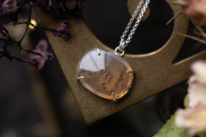 Claw set Dendritic agate pendant #2