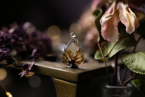 Claw set Dendritic agate pendant #5