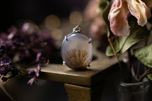 Claw set Dendritic agate pendant #7