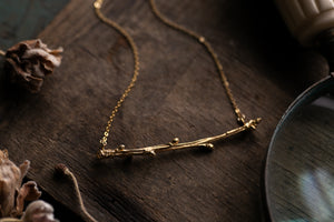 Oak branch necklace ~ For Bravery, Strength, Growth & Patience
