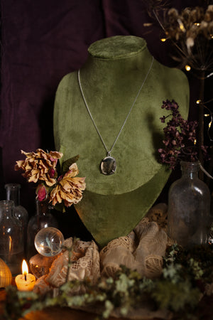 Claw set Dendritic agate pendant #4