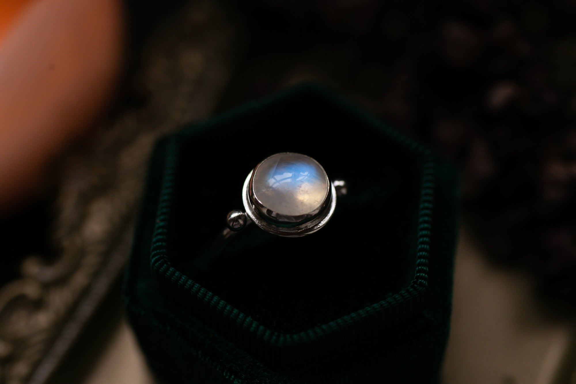 Simple Moonstone ring