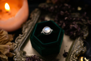 Simple Moonstone ring