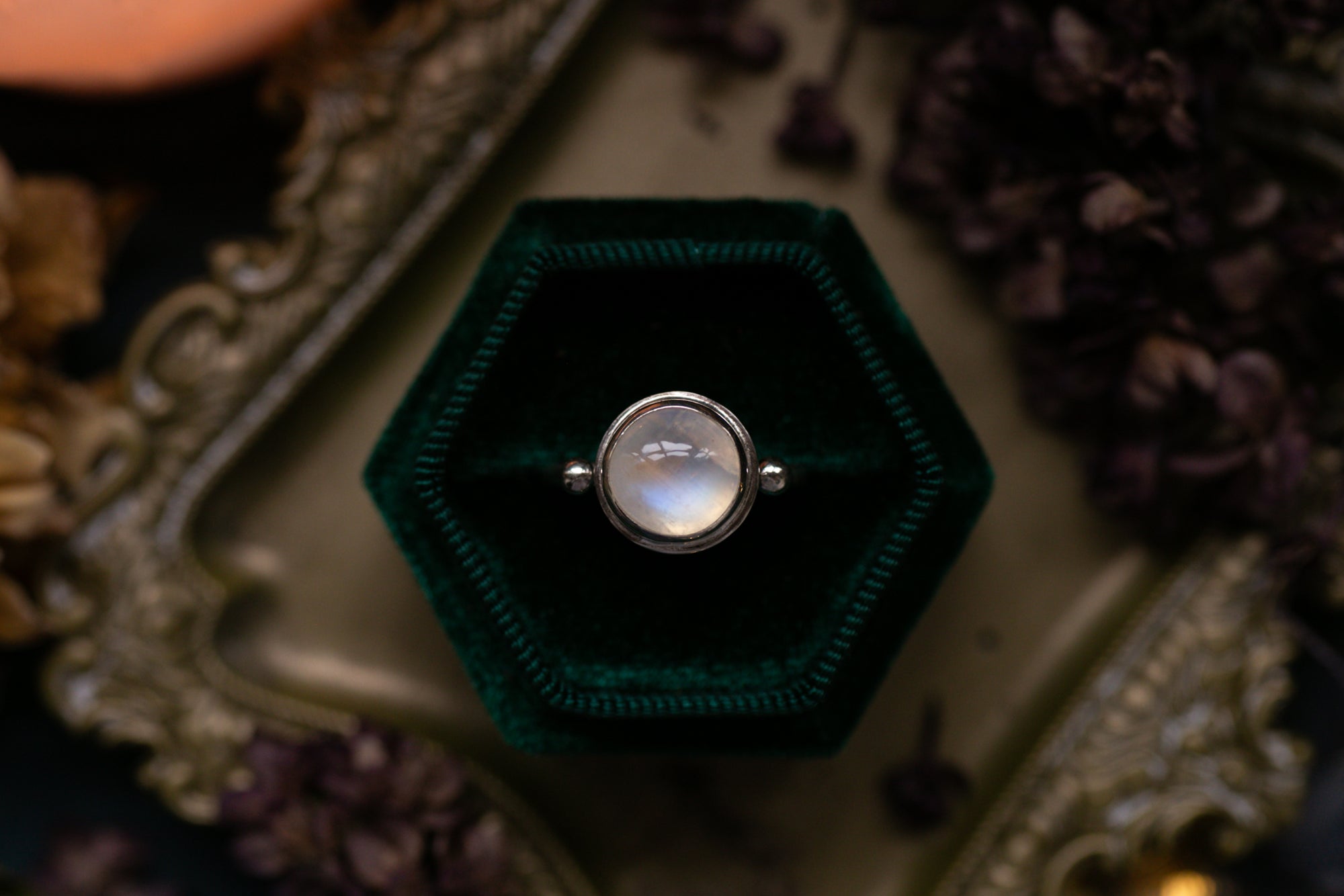 Simple Moonstone ring
