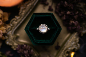 Simple Moonstone ring