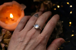 Simple Moonstone ring