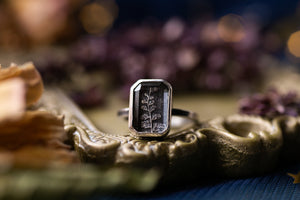 Fern shadowbox ring