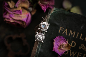 Labradorite & North star stud earrings