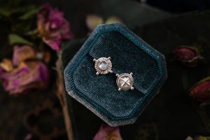 Labradorite & North star stud earrings