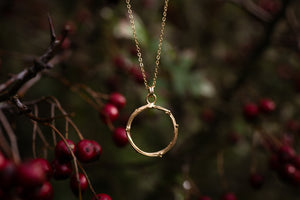 Gold Hawthorne infinity pendant ~ For Hope & New Beginnings