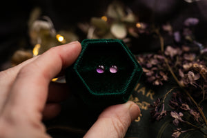 Deep purple Hydrangea petal studs