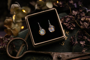 Forget me not drop earrings