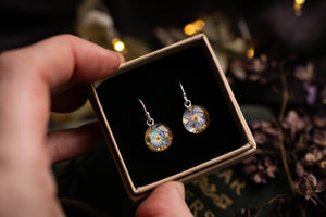 Forget me not drop earrings