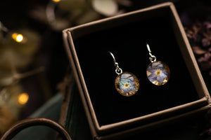 Forget me not drop earrings