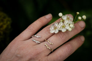 Hawthorne branch ring ~ For Hope & New Beginnings