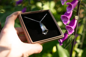 Hand-sculpted Foxglove pendant ~ Herb of the fairy women