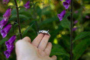 Hand-sculpted Foxglove pendant ~ Herb of the fairy women