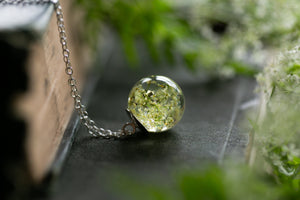 Sterling silver Queen Annes lace pendant