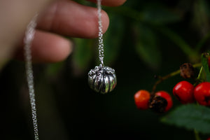 Tiny Samhain Pumpkin Pendant