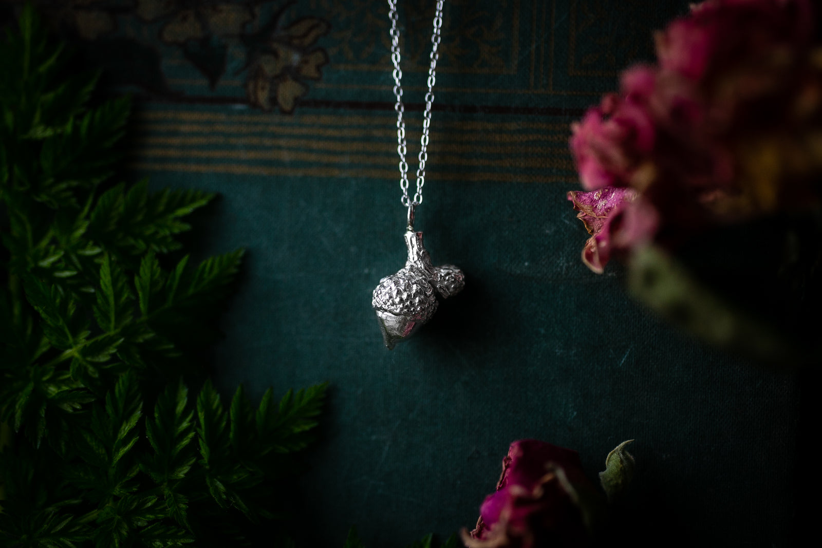 Silver Acorn pendant ~ For Bravery, Strength, Growth & Patience