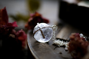 Shining Stone - Quartz crystal spinner amulet