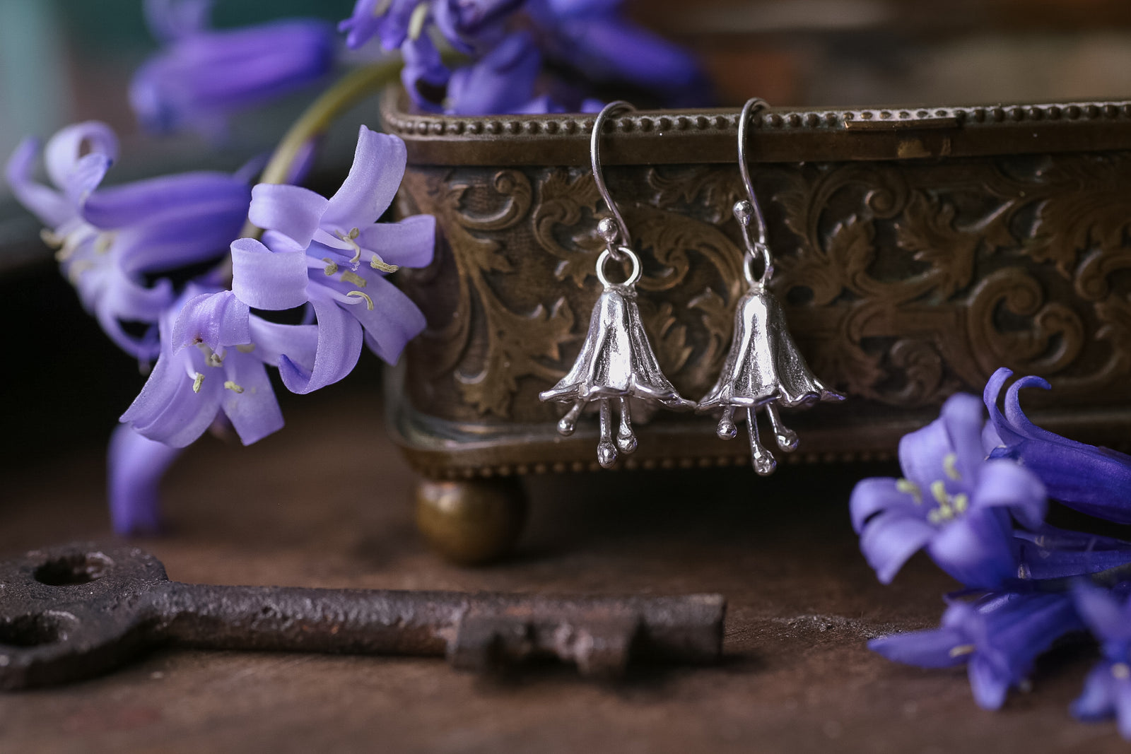 Bluebell drop earrings ~ For Gratitude, Kindness & Loyalty