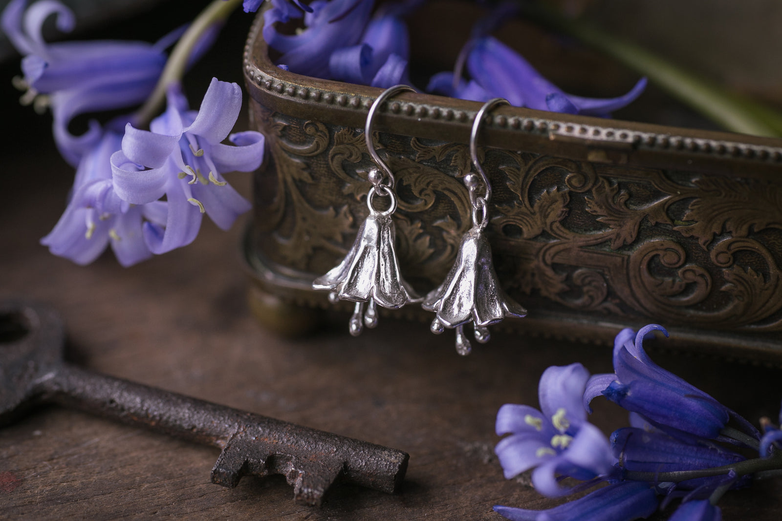 Bluebell drop earrings ~ For Gratitude, Kindness & Loyalty
