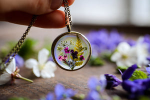 Wildflower meadow locket