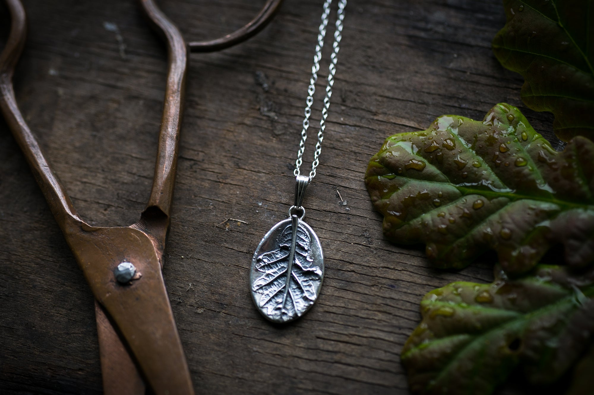 Oak leaf pendant ~ For Bravery, Strength, Growth & Patience