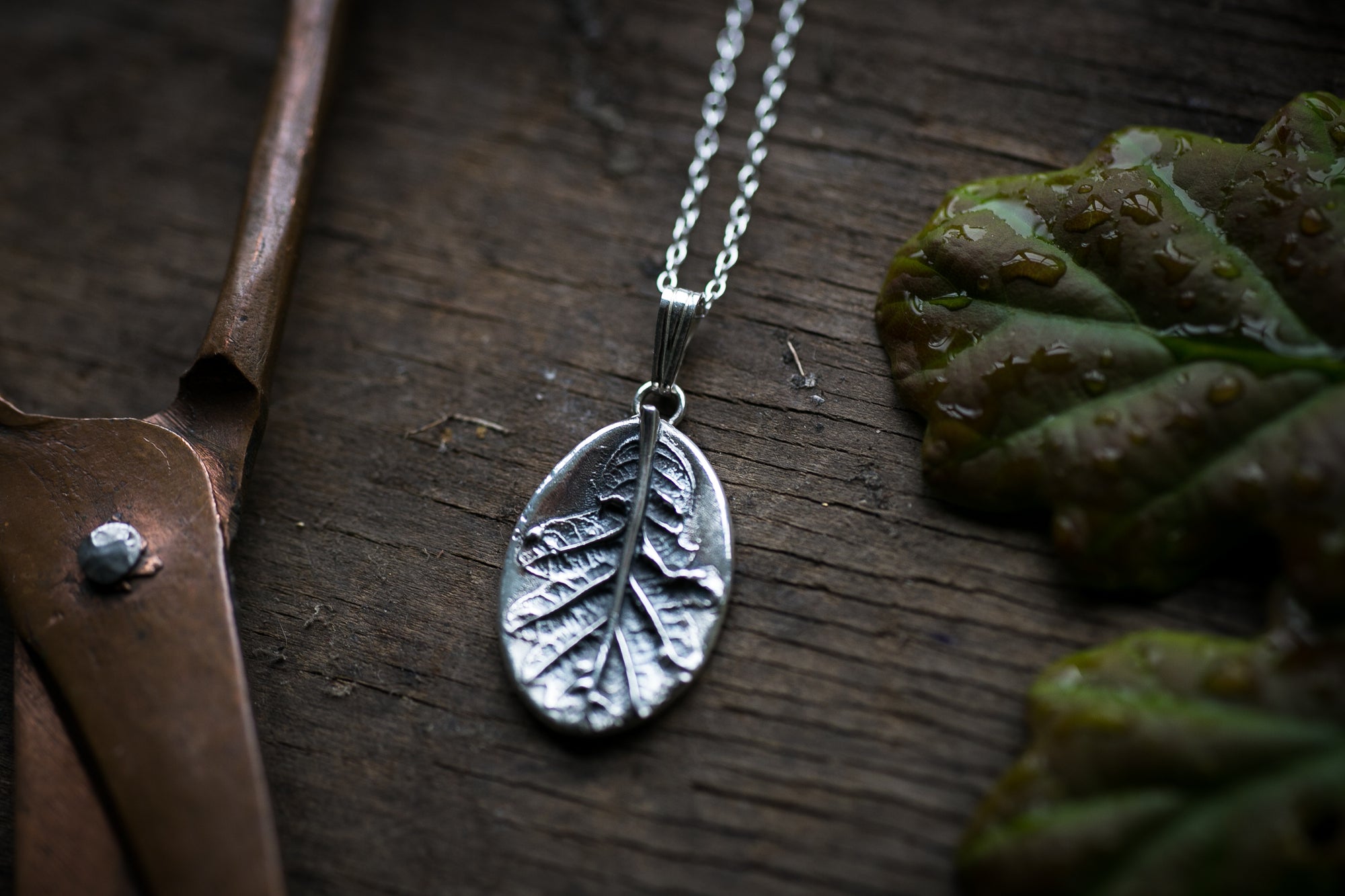 Oak leaf pendant ~ For Bravery, Strength, Growth & Patience