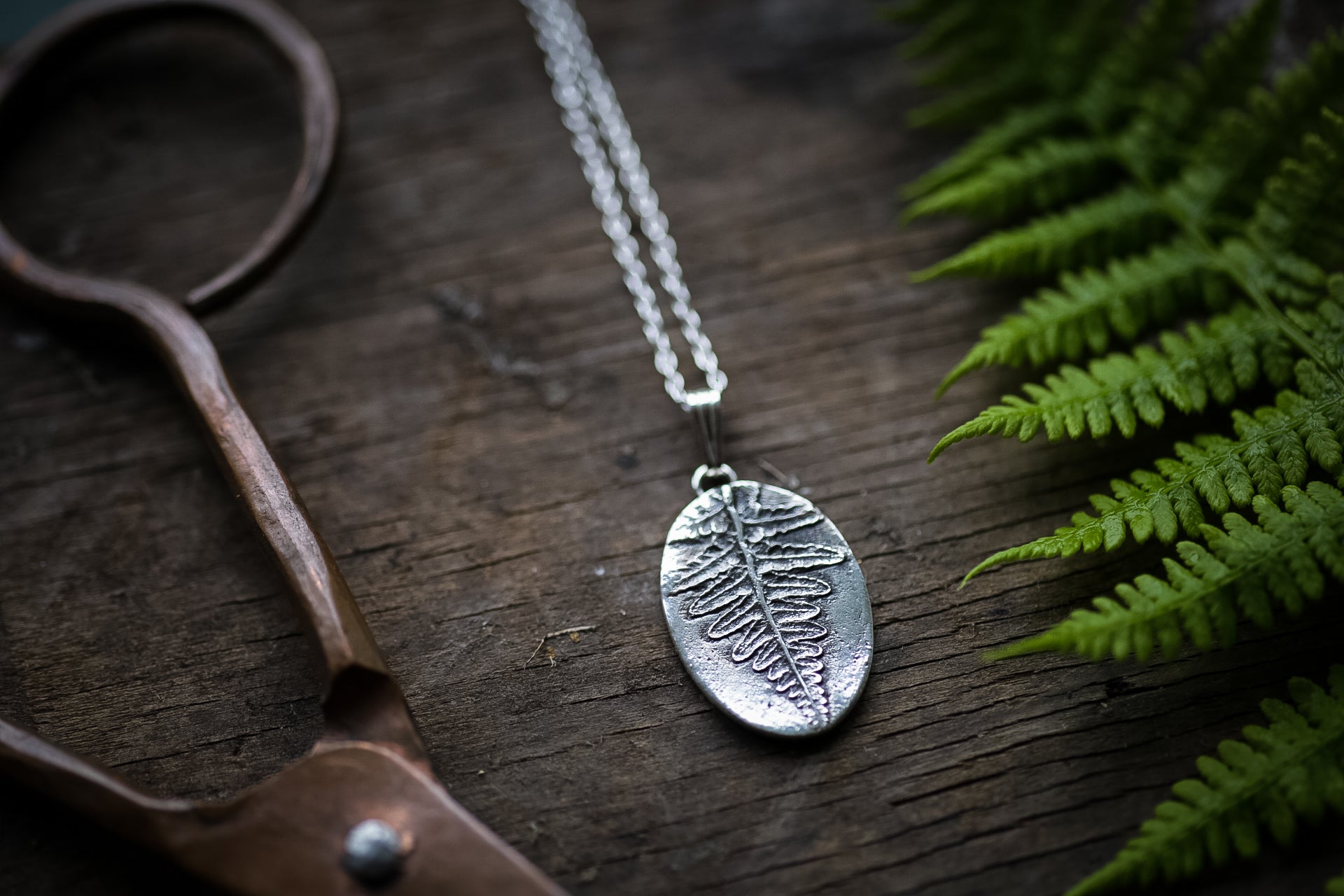 Fern leaf pendant ~ For Magic, Protection & Healing