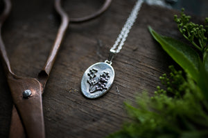 Elder blossom pendant ~ For Compassion, Protection & Renewal