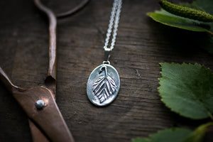 Birch leaf pendant ~ For Growth, Transformation & Protection