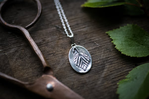 Birch leaf pendant ~ For Growth, Transformation & Protection