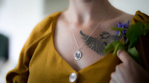 Birch leaf pendant ~ For Growth, Transformation & Protection